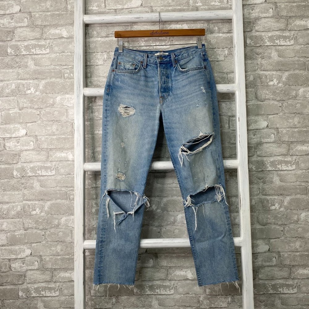 Grlfrnd Karolina High-Rise Straight Jeans A Little More Love Size 27